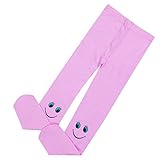 キッズタイツ 女の子 タイツ 子供タイツ 笑顔モチーフ 子どもタイツ 子供ストッキング クリスマス・タイツ フリサイズ（4-8歳）