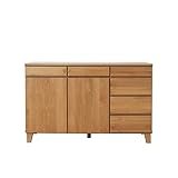 サイドボード チェスト キャビネット 幅120cm カラー：ナチュラル