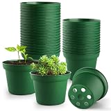 観葉植物 育苗ポット 多肉植物 2.5号 ミニプランター 60個セット 排水穴付き PPプラスチック 植木鉢 軽量 防滑 マット仕上げ（ホワイト）