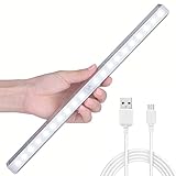 AngelaKerry 20 LEDセンサーライト 人感センサーライト USB充電式/バッテリー式 省エネ 超寿命 貼り付け型 マグネット付き 昼光色 （USB充電式，1 Pack）