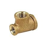 Everflow Supplies brrt1145-nl 1 – 1 / 4 x 1インチ真鍮Reducing Tシャツ、鉛フリー
