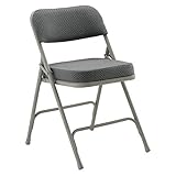 KFI Seating 8200 Folding Chair Gray Fabric/Frame 2-Pack [並行輸入品]