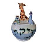 ArtisanStreet 's Giraffe Stoneware &磁器Savings Bank for the New Baby。Hand Crafted。