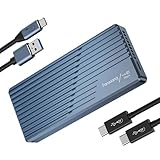 Fanxiang 40Gbps超高速 M.2 SSD 外付けケース NVMe SSD ケース 内蔵冷却ファン付き 高放熱 Thunderbolt 3/4 USB 4.0/3.2/3.1/3.0/2.0対応 2230 2242 2260 2280(M Key)をサポート8TB容量に対応 2本ケーブル付属 アルミニウム合金材質 MP400