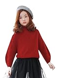 PETTCOCO 子供服 長袖 ニットセーター 女毛糸セーター 女の子 秋冬着 通園 結婚式 発表会 お出かけ (150cm)