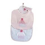 Baby Aspen Baby Cakes 2 Piece Bib Gift Set, Pink by Baby Aspen