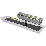 金長 仕上鏝ステン 0.3mm厚 黒塗角柄 240mm