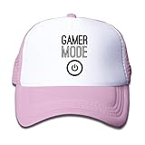 ボーイズ メッシュキャップ 通気性 大人気 旅行 メッシュハット ゲーマーモードオン 紫外線防止 帽子 カジュアル ストーリート系ピンク プリント付き 無地