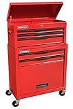 International C-105BB 25-Inch 5 Drawer Red Chest and Cabinet Unit with Lower Storage Area [並行輸入品]