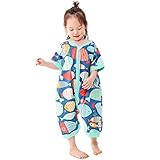 ベビー キッズ スリーパー 寝袋 半袖 パジャマ 100％綿 通気 子供 赤ちゃん プレゼント 出産祝い