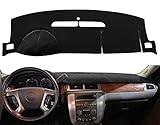 ダッシュボードカバー ダッシュマット カーペット 2007-2014 シボレー タホ サバーバン、2007-13 シボレー アバランチ シルバラード 1500 2500 3500 LTZ /2007-13 GMC シエラ SLT デナリ、2007-14 GMC ユーコン XL (ブラック) Y24