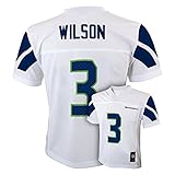 Russell Wilsonシアトルシーホークス# 3 Nfl Youthミッドティア代替ジャージーホワイト