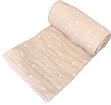 【全3サイズ5カラー】6重織り水玉ガーゼケット（ベビー/85×115cm）/キャメル