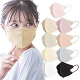 60枚入 3Dカラーマスク 3Dマスク 立体構造 3層構造 不織布マスク 小顔 くすみカラーマスク