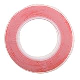 Perfk 両面テープ　耐熱　PET　電子製品　LED液晶パネル　固定　修理ツール　強接着　全10サイズ　多用途　透明　赤 - 10mm