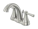 Oakbrook洗面所蛇口低リード2ハンドル4 " 1.5 GPM B。ニッケル