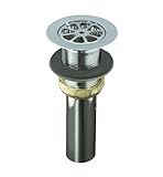 KOHLER K-9118-CP Sink Strainer, Polished Chrome [並行輸入品]