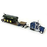 ダイキャストプロモーション(DCP)1/64 ブルー Kenworth W900 牽引ハスキータンク ダブルドロップTr