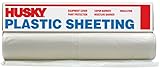 ハスキーcf0416 – 50 C 4 ml Tycoポリエチレン不透明プラスチックシーティング、16 ' x 50 '、ブラック