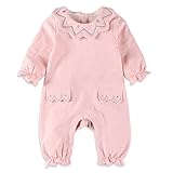 Baby Nest ベビー服 ロンパース カバーオール 王子様 お姫様 男の子 女の子 長袖 コットン100% ピンク 3-6M