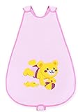 2重ガーゼ スリーパー ベビー 薄手 春 夏 秋用 寝袋 パジャマ 80 cm ピンク ベア
