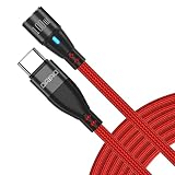 DAIAD マグネット充電ケーブルのみ 9ピン USB C Type-C PD 100W eMarker 5Aケーブル 360度回転 急速充電 データ転送 (レッド, 1.8ｍ)