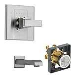 Delta Delta KTDAR-T14186-SS Arzo Tub Filler Kit Pressure-Balance Single-Function Cartridge, Brillian