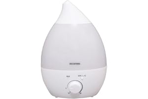 アイリスオーヤマ 加湿器 大容量 超音波式 加湿量 280ml タンク容量 2.8L 8畳 10時間連続加湿 アロマ対応 しずく型 卓上 デスク用 UHM-280S-W ホワイト