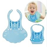 MORA　ベビービョルン ソフトスタイ かわいい柄ベビー赤ちゃんエコシリカゲル折り畳む前掛け　防水エコ素材食べこぼしポケット付 可愛い 清潔易い 赤ちゃん幼児離乳食食事用エプロン