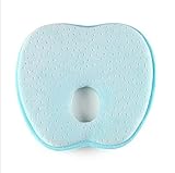 KIMS ベビー枕 赤ちゃん 枕 絶壁防止 ベビーピロー メモリーフォーム ライト ブルー
