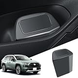 【助手席側用】ECOZEN トヨタ RAV4 / RAV4 PHV 50系 専用 ドアサイド車用ゴミ箱 倒れない 新型rav4 車用収納ケース 小物入れ 車 rav4 アドベンチャー 車ゴミ箱 収納 ボックス 車 カー用品 rav4 アクセサリー ABS素材 ブラック