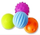 Set of 4 Textured Multi Ball Set/Multi-Sensory Balls Gift Colorful [並行輸入品]