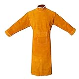 Perfk 溶接保護ジャケット　作業服　溶接用　エプロン　保護　カバー　全４サイズ２色選べ - 150cm オレンジ