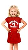 NCAA Nebraska Cornhuskers Girls寒い夜ドレス、6 – 12ヶ月、レッド