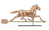 Good Directions Large Horse風見鶏Sculpture on炉棚スタンド ブラウン 958PM 1
