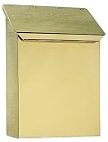 Vertical Mailbox in Smooth Polished Brass Finish [並行輸入品]