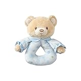 Beginnings by Enesco Plush Baby Bear Rattle、5インチ、ブルー