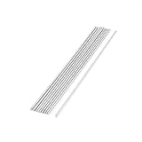 uxcell ラウンドメタルロッド DIY RCモデル ラウンドシャフト ストレートロッドバー 金属 10個入り