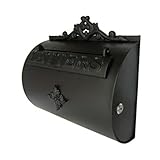 ポスト 郵便受け レトロ 半円右開口タイプ（Ｒ） ブラック【幅33×奥行13.4×高32.5cm】 INK-15010046H