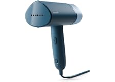 Philips 3000 Series Handheld Steamer - 1000W, 20 g/min Steam, Detachable 100ml Water Tank, Plastic Plate, Blue (STH3000/20)