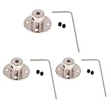 Baoblaze 3セット　フランジ　カップリング　シャフト　カプラー　モーターコネクタ　4mm + 6mm + 8mm