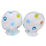 Tonsee 可愛い ベビーミトン 新生児用 ベビー かきむしり防止用手袋 ミトン指なし 大人気 赤ちゃん用 手袋 (ブルー)