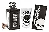 Harley-Davidson Skull Gas Pump Bank & Tall Beer Glass Set ハーレーダビッドソンスカルガスポンプバンク＆トールビールグラスセット [並行輸入品]
