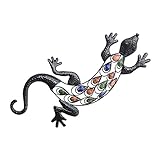 F Fityle ガチョウ　トカゲ　手工芸　金属　吊り壁アート　ホーム　ガーデン　飾り