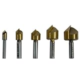 Mibro 589201 5-Piece Titanium Coated Countersinks [並行輸入品]