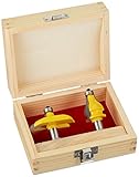 Yonico 18229 2 Bit Handrail Router Bit Set with Wavy/Bead 1/2-Inch Shank by Yonico
