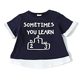 プティマイン（petit main） ロゴ入り裾切り替えTシャツ【コン/100(003)】