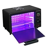FAST MELT UV樹脂硬化ボックス 395nm UV硬化ライトステーション 36個のLEDビーズ付き 自動UV硬化樹脂乾燥機タイマー設定 デジタル表示 (S/M/H) トレイ付き、クラフト用UVライト|ジュエリー製作|DIY装飾
