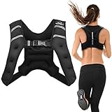Aduro Sport ウェイトベスト ワークアウト器具 4ポンド/6ポンド/12ポンド/20ポンド/25ポンド 体重ベスト メンズ レディース 子供用 (4ポンド(1.81kg)