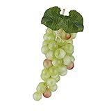 Perfk 全2色2サイズ選べる　プラスチック製　人工　グレープ　ブドウ　家　市場　パーティー　柱　吊り屋根　装飾　教育援助　撮影小道具 - 緑, L